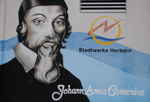 Bild des Comenius-Graffitos
