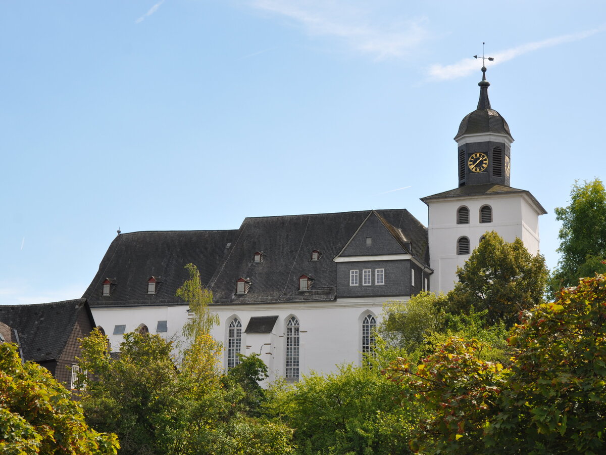 [Translate to Französisch:] Evangelische Stadtkirche im Sommer