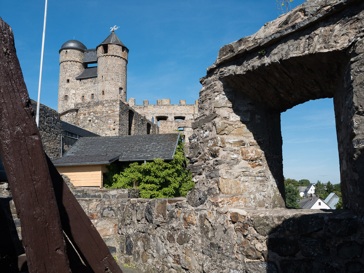 Blick auf die Burg Greifenstein