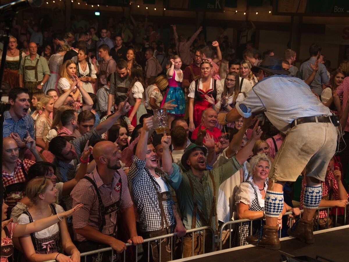 Auftritt auf dem Licher Wiesnfest